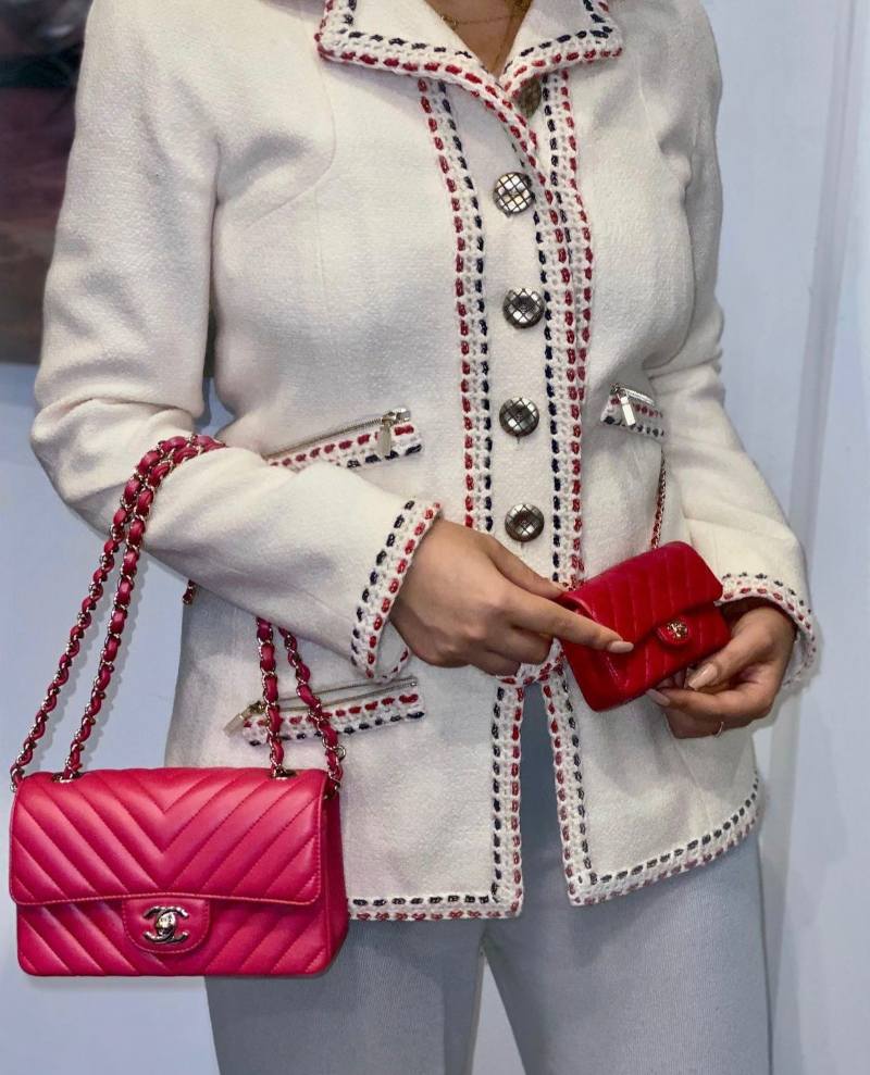 Chanel red bag