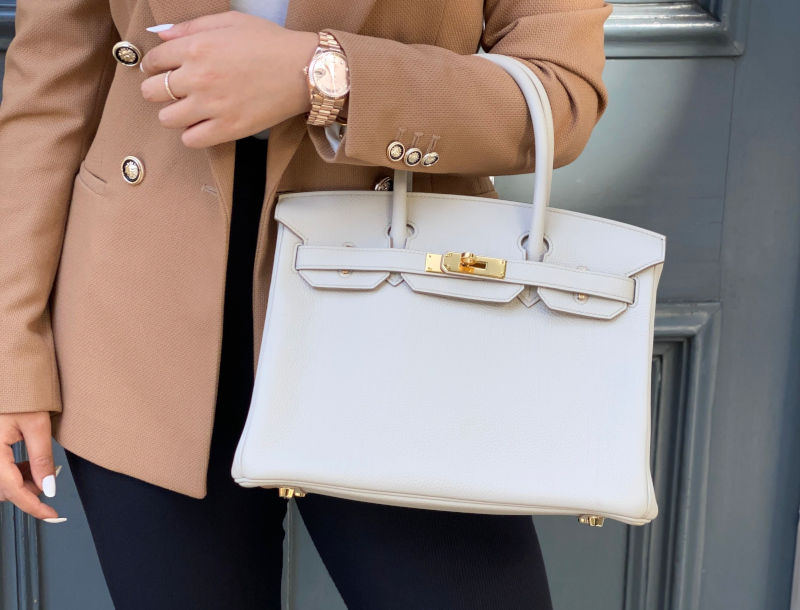 hermes bag white